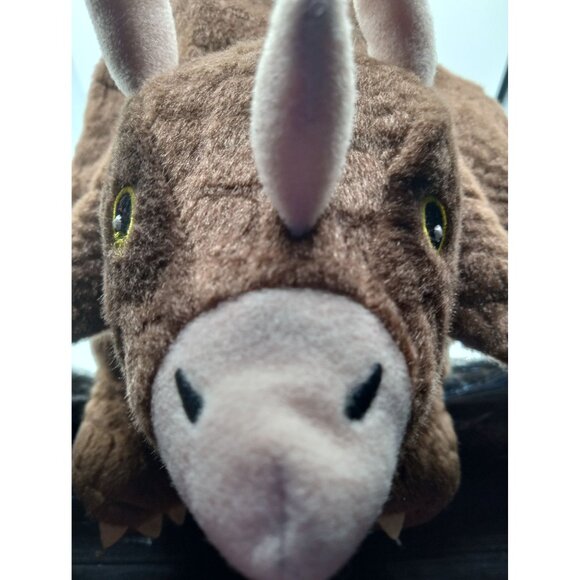 Triceratops Plush Kohls Cares Brown Dinosaur Horns 13 Inch Stuffed Animal Toy - Picture 5 of 12